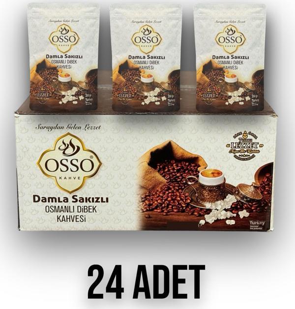Osso Damla Sakızlı Osmanlı Dibek Kahvesi(24X200=4800gr) - Image 1