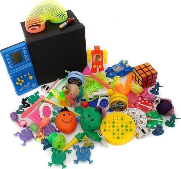 Nostaljik Özel Oyuncak Kutusu Mavi Tetrisli - Image 1