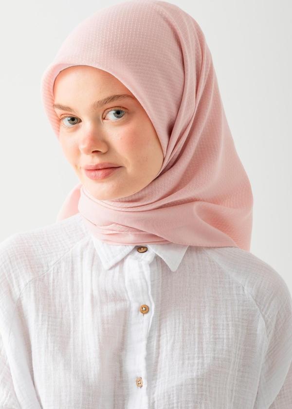 Soft Pamuk Jakarlı Eşarp – Doğal Dokulu, Hafif ve Nefes Alan Kumaş- Bambu Kraş Eşarp Yumuşak Dokulu Düz Renk Eşarp, Tesettür Eşarp - Image 1