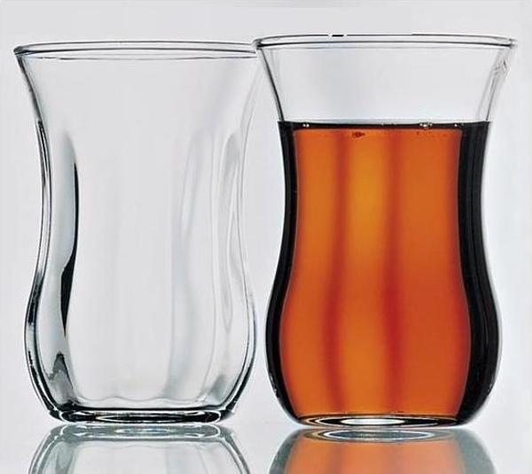 Paşabahçe 42021 optikli çay bardağı 2X12=24 lü çay bardak - Image 1