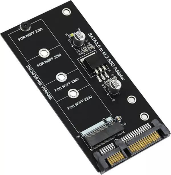 a Adaptörü M.2 - Sata Adaptörü M.2 Ngff Dönüştürücü 2.5 Inç Sata3 Kart B Anahtarı 2230-2280 M2 SSD  - Image 1