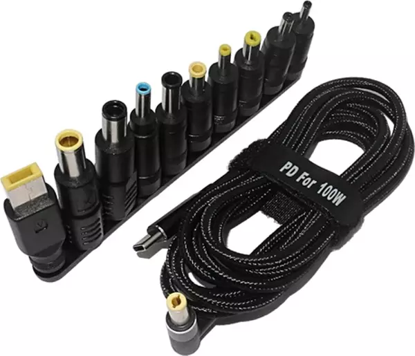üstü Bilgisayar Güç Adaptörü Konnektör Fişi USB Tip C Için Evrensel Şarj Jakı Şarj Kablosu Kordonu  - Image 1