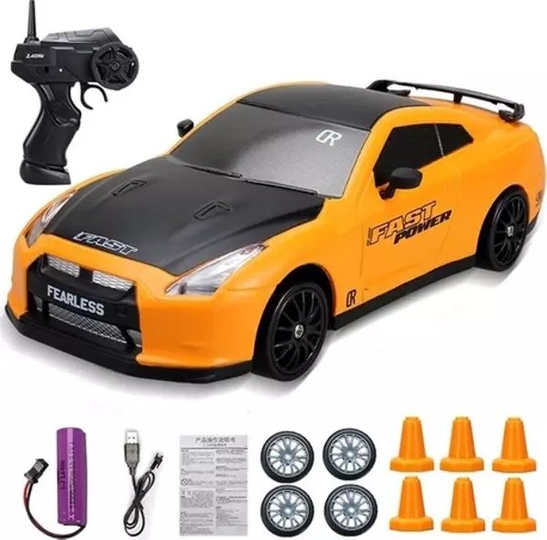 Shenzhen Xin Xin 2.4g Drift Uzaktan Kumandalı Oyuncak Araba - Sarı  - Image 1