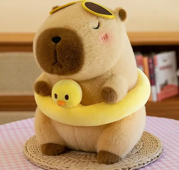 Mocho Karikatür Kapibara Peluş Oyuncak Çocuklar Için Hediye 25CM  - Image 1