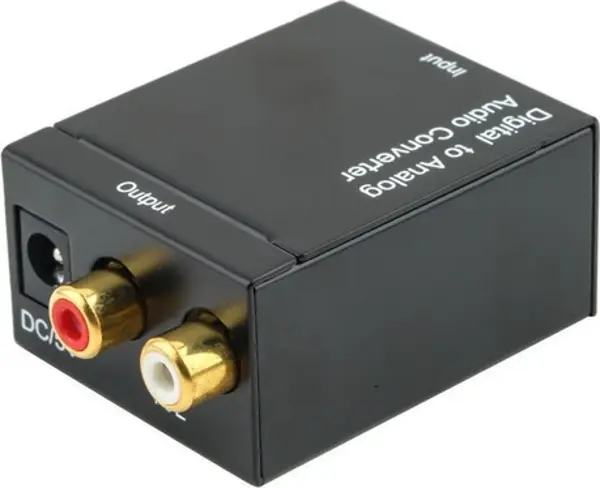  Fiber Kablo ile Dijital Optik Toslink Spdıf Koaksiyel - Analog Rca Ses Dönüştürücü Adaptörü  - Image 1