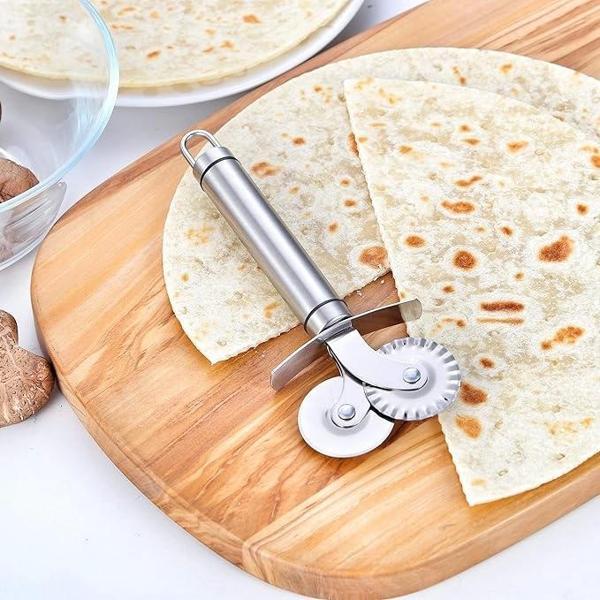Çift Başlıklı Pizza Hamur Bıçağı - Image 1