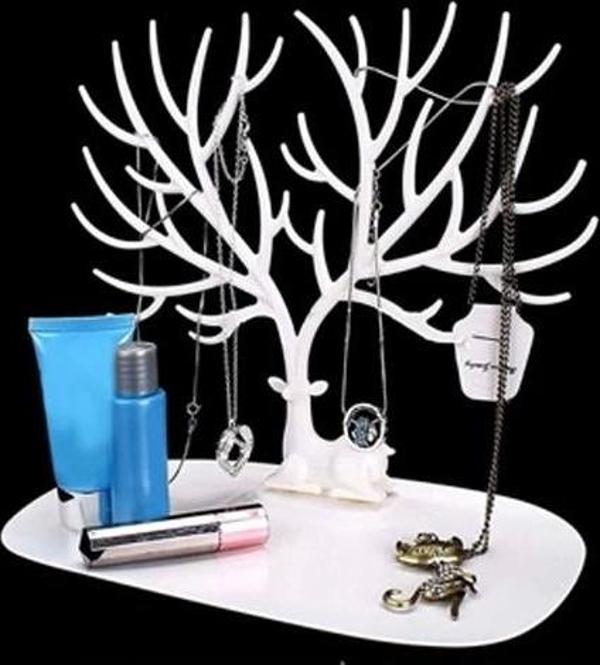 Geyik Tasarımlı Takı Standı Beyaz - Image 1