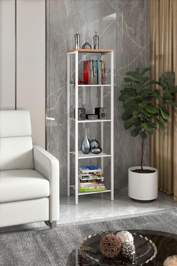 Retodesign Beyaz 40 Cm Çok Amaçlı Raf, Mutfak Rafı , Banyo Düzenleyici Raf 1893B - Image 1