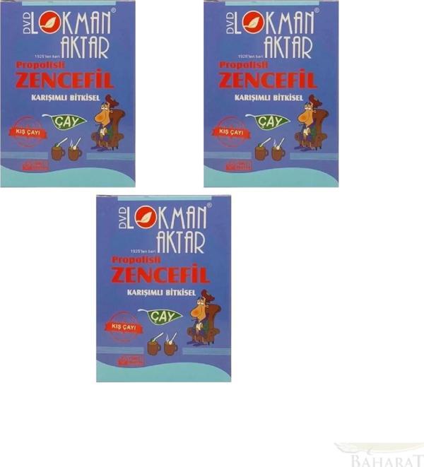 Propolisli Zencefil Karışımlı Çay 3 x 100 Gr, Lokman Aktar - Image 1