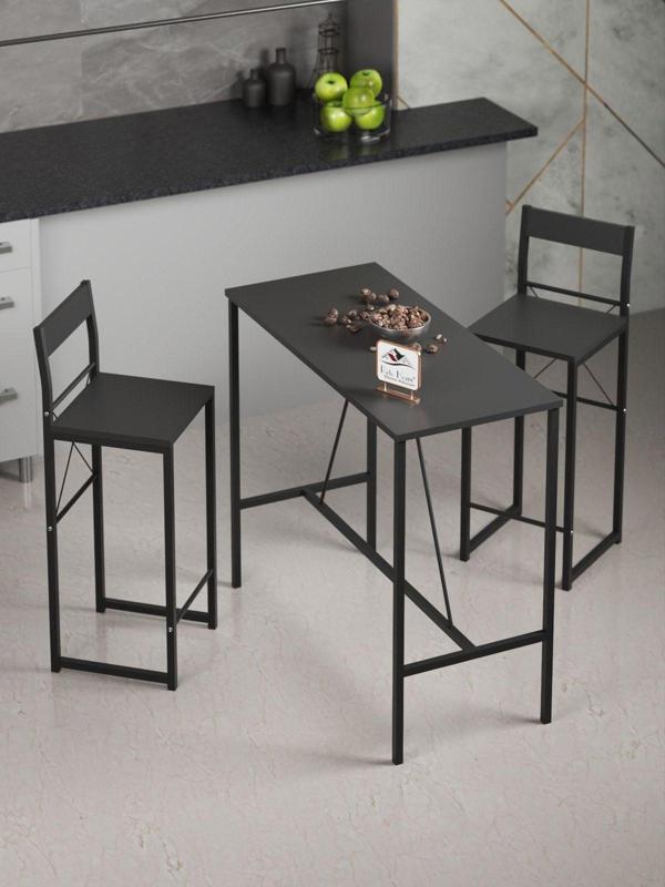 Retodesign Siyah Good Bar Masa Takımı - Image 1