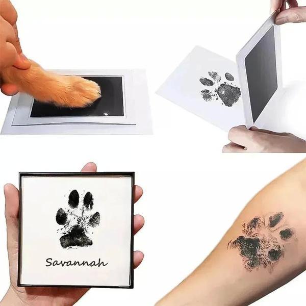 Kedi Köpek Pati İzi Fotoğraf Çerçevesi Seti - Image 1