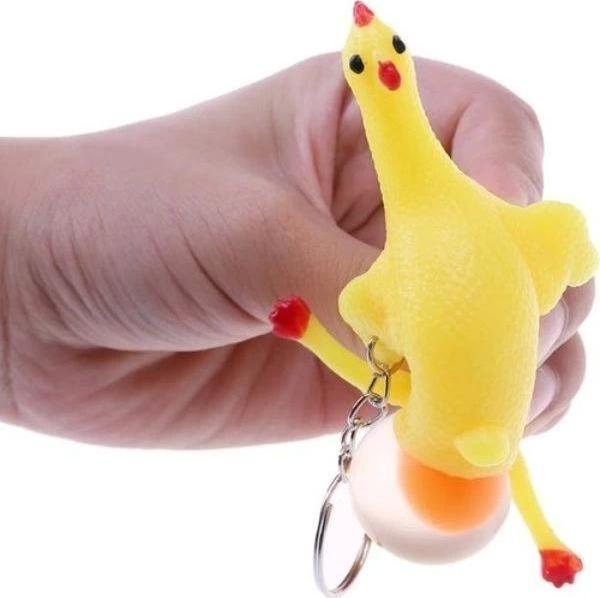Squishy Yumurtlayan Tavuk Anahtarlık - Image 1