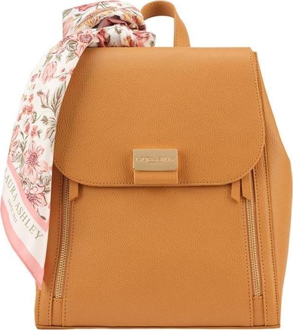 Laura Ashley Taba Büyük Boy Kadın Şal Detaylı Sırt Çantası - Image 1