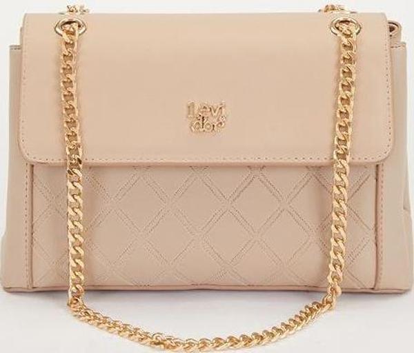 Levidor Vizon Zincir Askılı Kadın Baklava Desenli Çapraz Çanta - Image 1