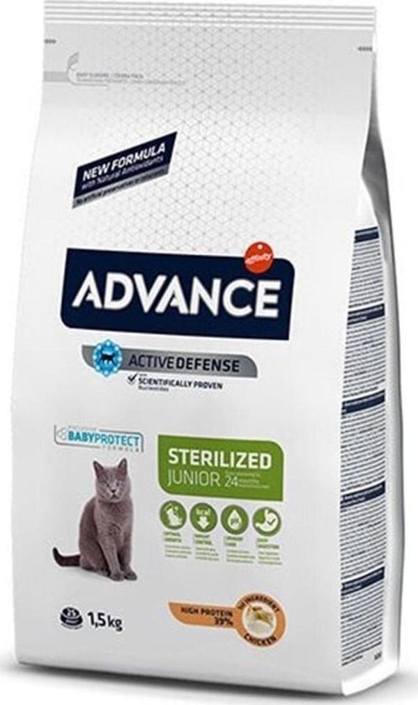 Junior Sterilised Tavuklu Kısırlaştırılmış Genç Kedi Maması 1.5 Kg - Image 1
