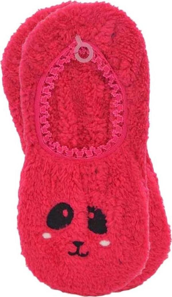 Flora Kadın Gülen Yüz Emojili Peluş Panduf - Image 1