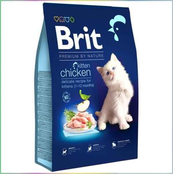 Brit Premium Kitten Tavuk ve Somonlu Yavru Kedi Maması 8 kg - Image 1