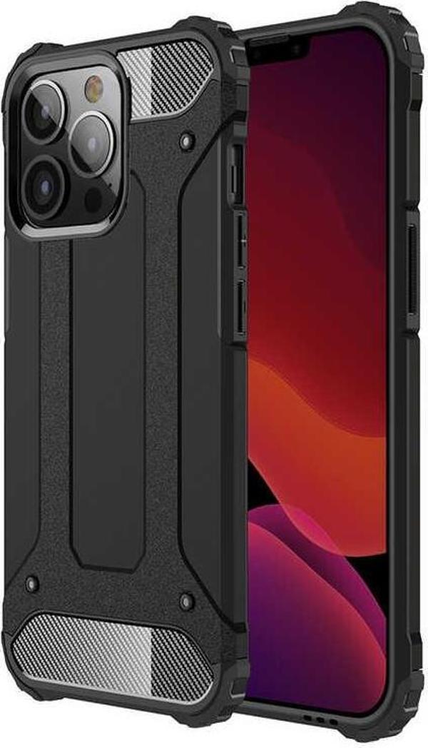 iPhone 13 Pro Max Kılıf Armor Hybrid Zırh Silikon - Image 1