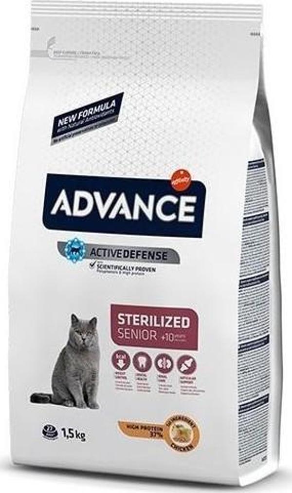 Sterilised Senior +10 Yaş Kısırlaştırılmış Yaşlı Kedi Maması 1.5 kg - Image 1