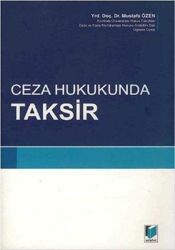 Ceza Hukukunda Taksir - Adalet Yayınları - Image 1