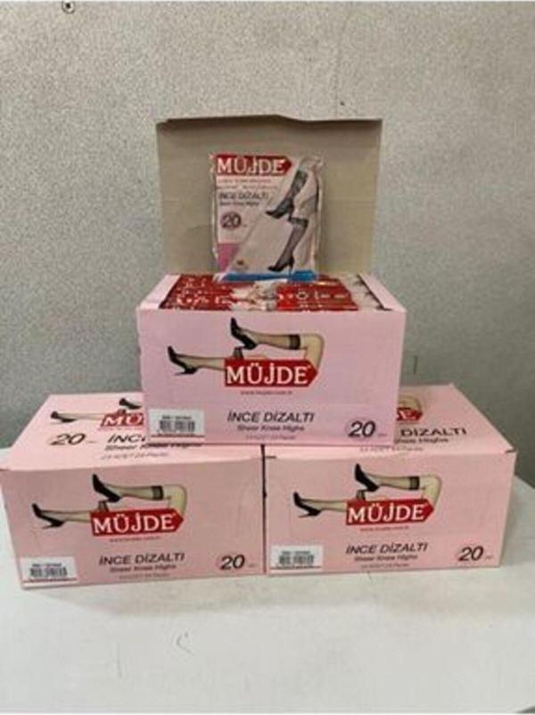 Müjde Ince Diz Altı Çorap 24'Lü 51 - Sahra - Image 1