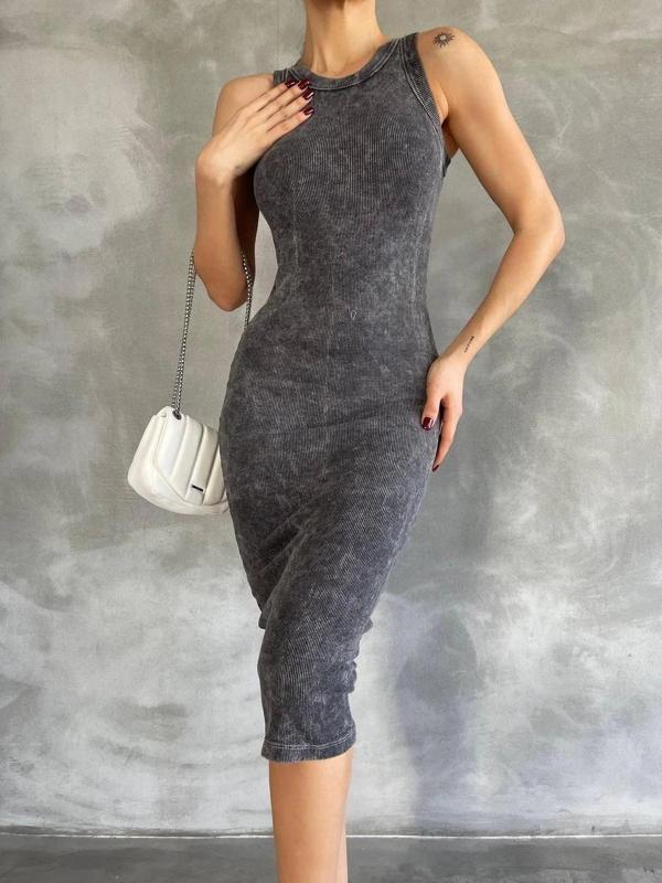 Halter yaka elbise aşit yıkamalı - Image 1