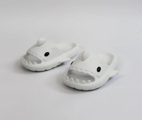 WG500 Köpekbalığı Beyaz Unisex Tam Ortopedik Terlik Shark Slides Cocuk - Image 1