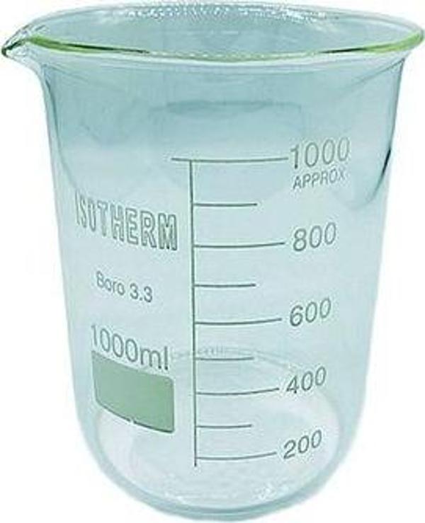 Cam Beher – Isıya Dayanıklı Borosilikat Cam – 1000 ml - Image 1