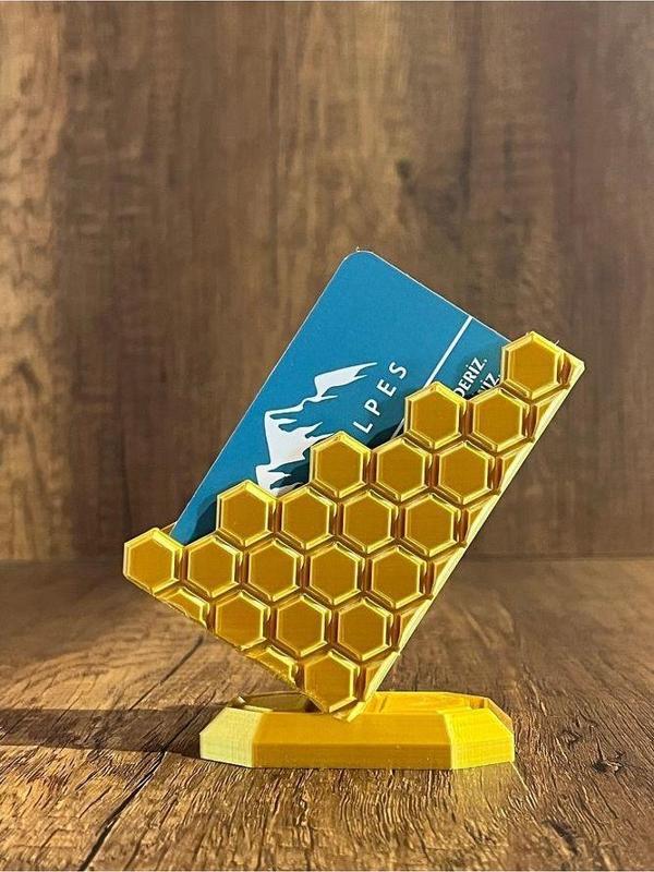 Modern Altıgen Kartvizitlik - Gold - Image 1