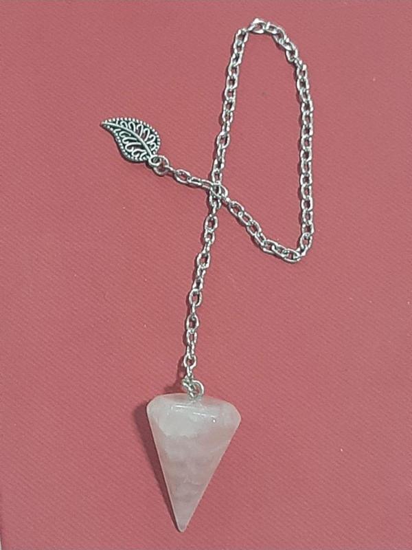 Midas Yıldızı Pembe Kuvars Doğal Taş Pandül Sarkaç - Image 1