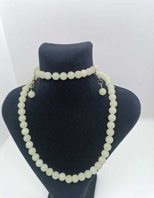 Semavi Doğaltaş Fosvorlu Takım Bileklik Ve Kolye Kuperı - Image 1