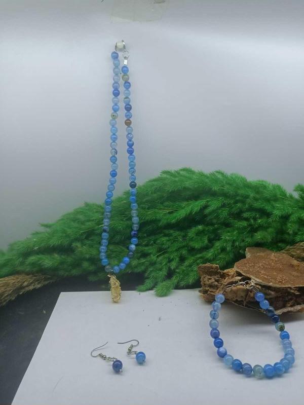 Semavi Doğaltaş Mavidogaltaş Takım Kolye - Image 1