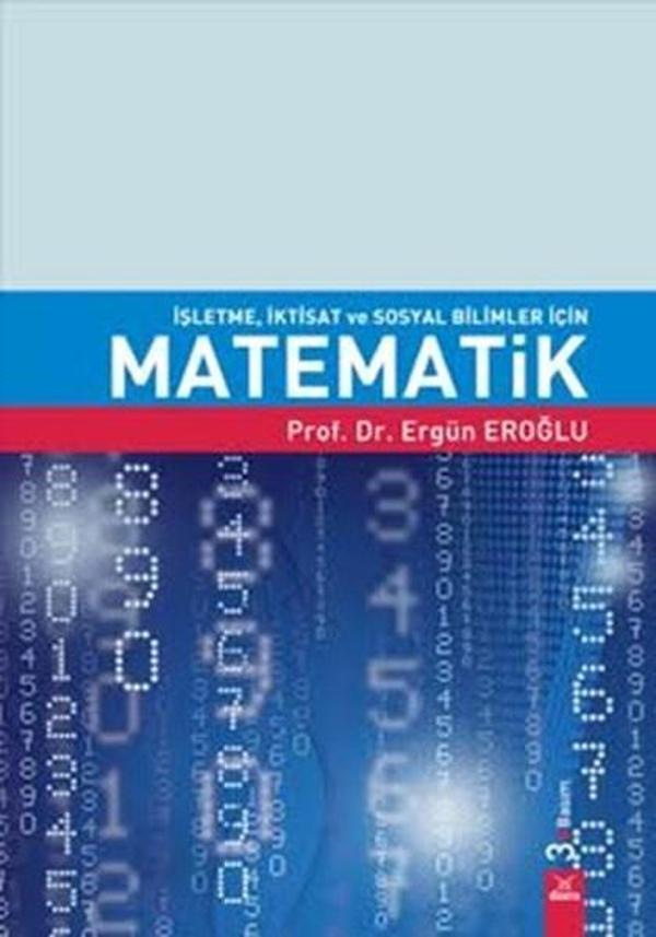 Matematik-İşletme İktisat ve Sosyal Bilimler İçin - Dora Yayıncılık - Image 1