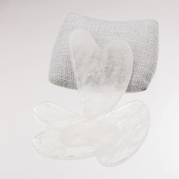 Taşta Moda Kristal Kuvars Taşı Yüz Masaj Aleti-Gua Sha - Image 1