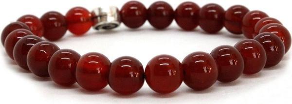 Trend 8Mm Carnelian Akik Bileklik - Image 1