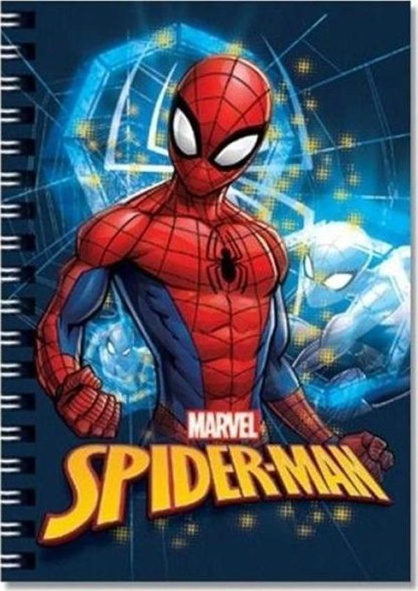 Spiderman 80 Yaprak Çizgili A6 Not Defteri Spiralli Lisanslı - 3 adet - Image 1