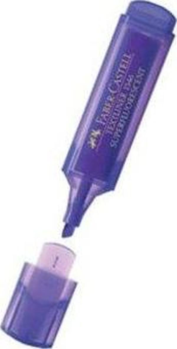Faber Castell Fosforlu Kalem Mor - 3 adet - Image 1