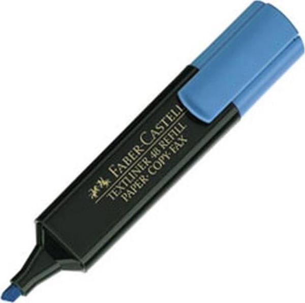 Faber Castell Fosforlu Kalem Mavi - 3 adet - Image 1