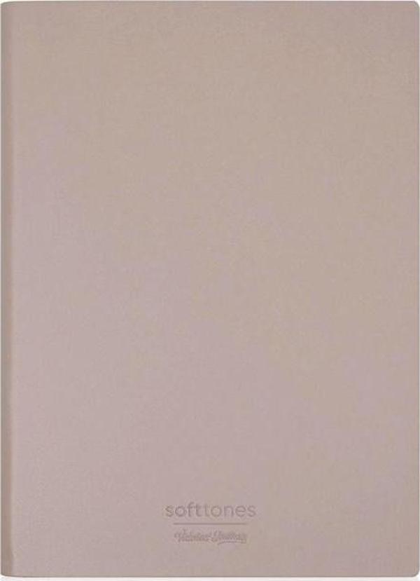 Victorias Journals Esnek Kapak Defter A5 Çizgili 128 Yaprak Krem - Image 1