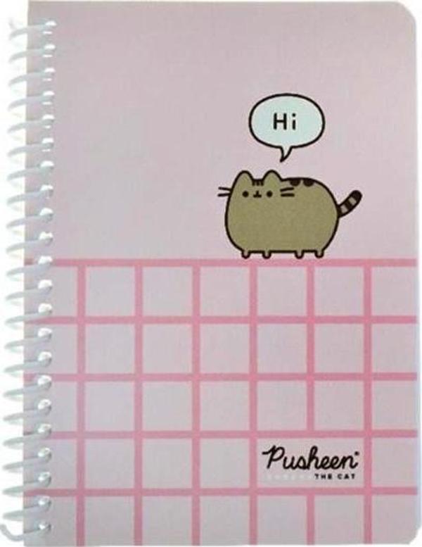 Keskin Color Pusheen A6 80 Yaprak Çizgili Spiralli Bloknot Not Defteri Lisanslı - 3 adet - Image 1