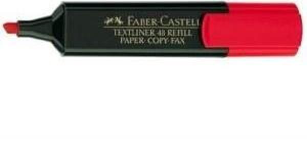 Faber Castell Fosforlu Kalem Kırmızı - 3 adet - Image 1