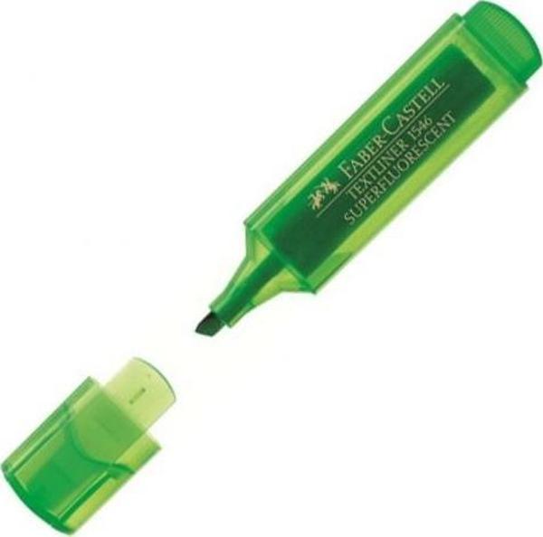 Faber Castell Fosforlu Kalem Şeffaf Yeşil 2 adet - Image 1