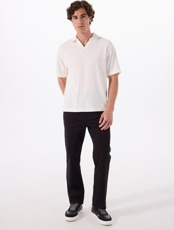 Wrangler Normal Bel Slim Fit Siyah Erkek Chino Pantolon Chino Pantolon - WM01003001 - Image 1