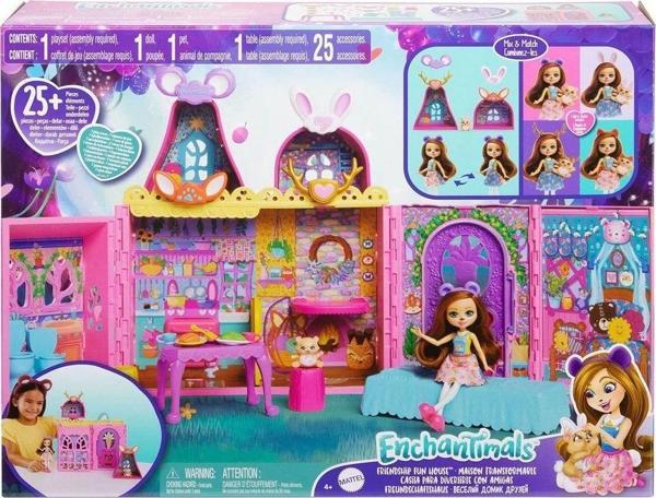 HXL53 Enchantimals Ana Karakter Bebekler Evi - Image 1
