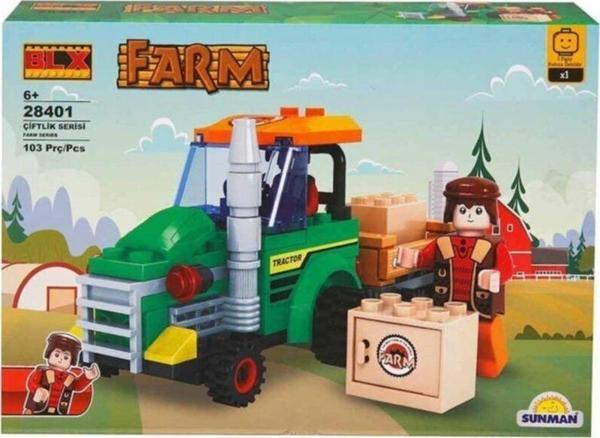 28401 Blx Farm Traktör Ve Çekici / 103 Parça / +6 Yaş - Image 1