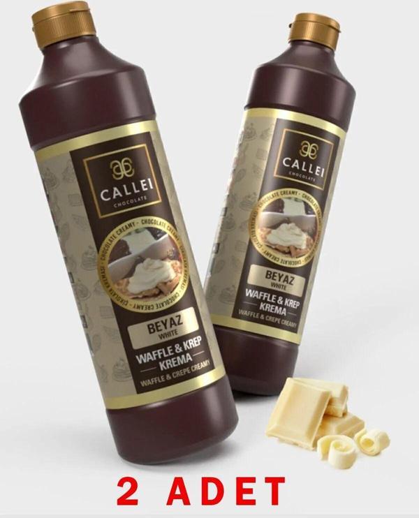 Waffle & Krep & Pankek Sos Beyaz Çikolata 1000gr X 2 Adet - Image 1