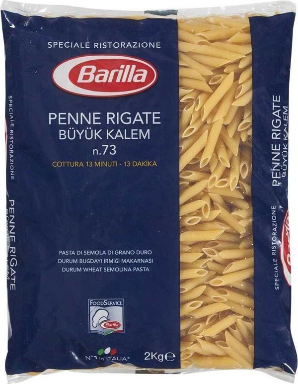 Makarna Kalem Büyük Penne Rigate 2 KG x 5 Adet (Koli) - Image 1