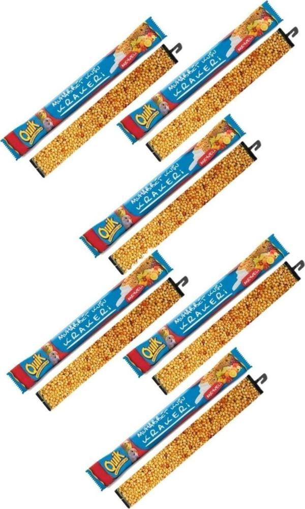 Quik Muhabbet Kuşu Krakeri Meyveli (6 Adet) - Image 1