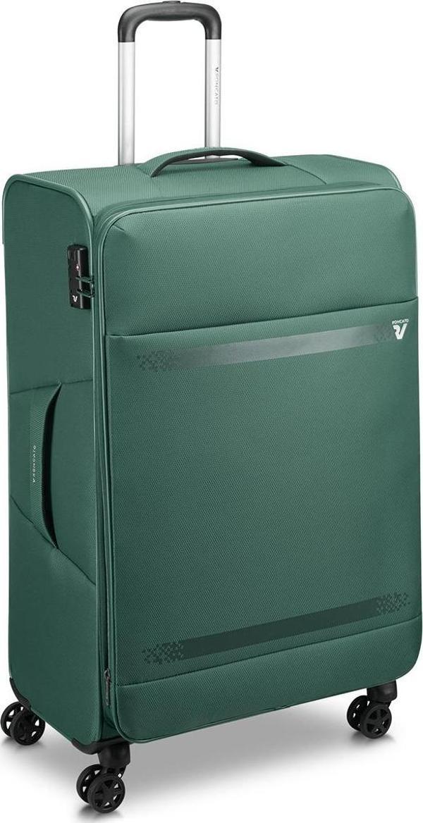 Unisex Valiz 41464187 Roncato Trolley Grande 4R 78 Cm Exp. Jazz 4.0 Verde Bottiglia - Image 1