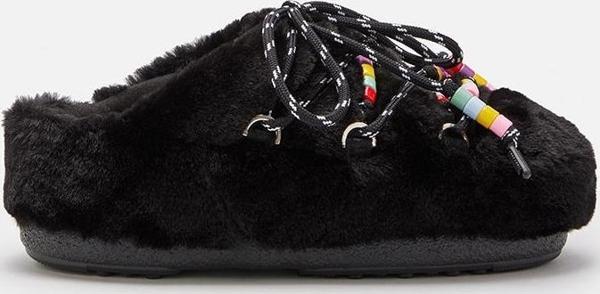 Kadın Terlik 80D1460250-N001 Moon Boot Mule Faux Fur Beads Black - Image 1